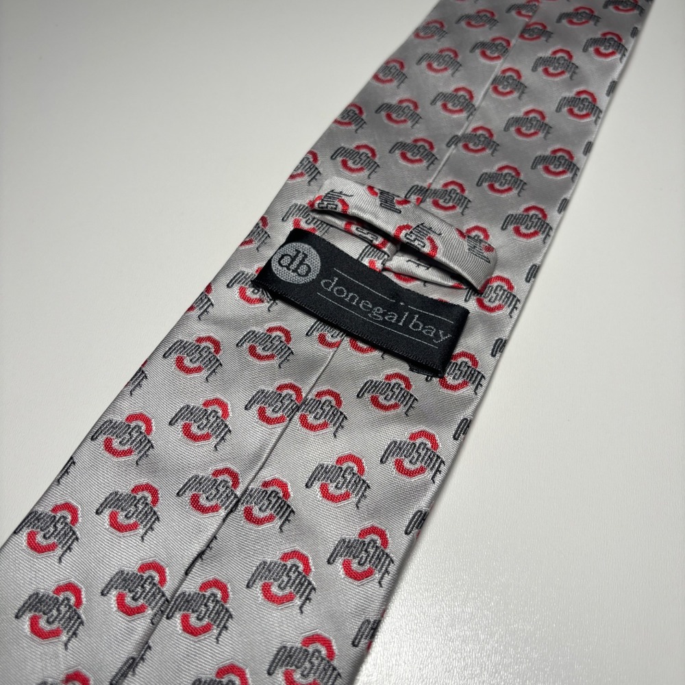 Ohio State‎ Buckeyes Donegal Bay Silk Tie OSU Logo NCAA Hand Made Necktie - Picture 2 of 6